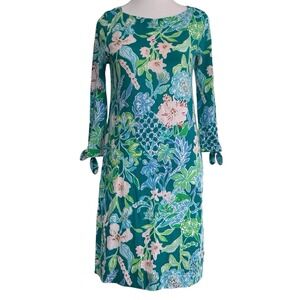 Lilly Pulitzer 3/4 Sleeve Boat Neck Dress Size‎ XS